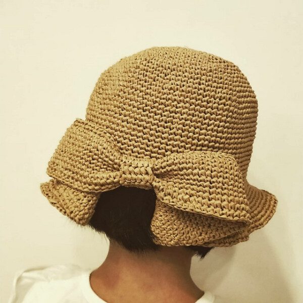 Sun Floppy Hat with Bow - Image 2