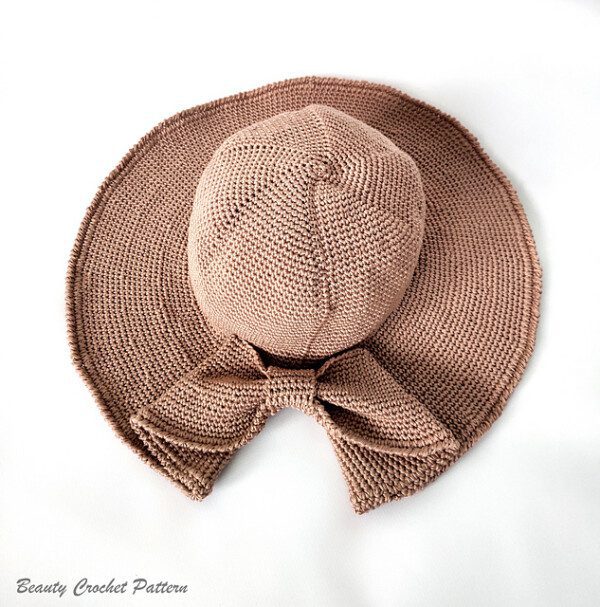 Sun Floppy Hat with Bow - Image 5