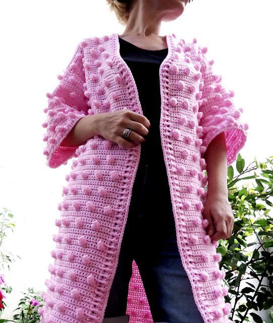 Bobble Kimono Cardigan - Image 7