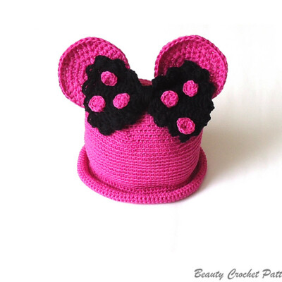 Miss Bow Mouse Summer Hat