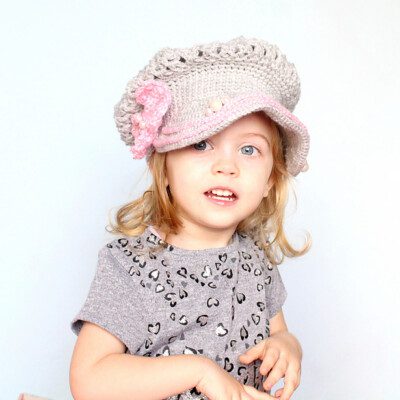 Newsboy Cap With Bow