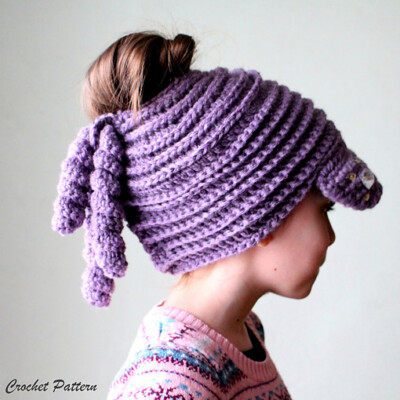Newsboy Ponytail Bun Hat