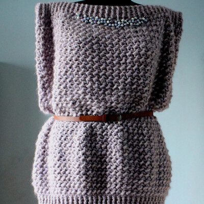 Oversized Sleeveless Sweater