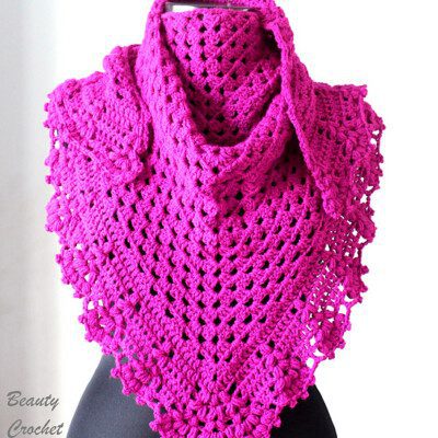 Raspberry Shawl