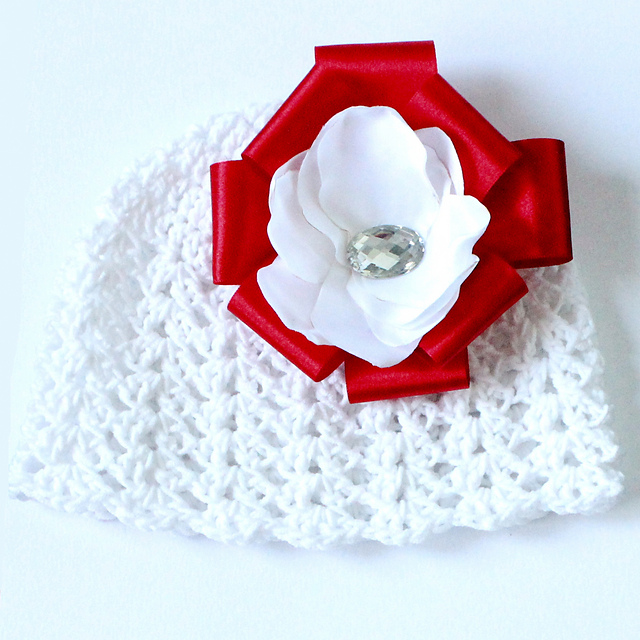 Spring Girl Hat With Flower - Image 3